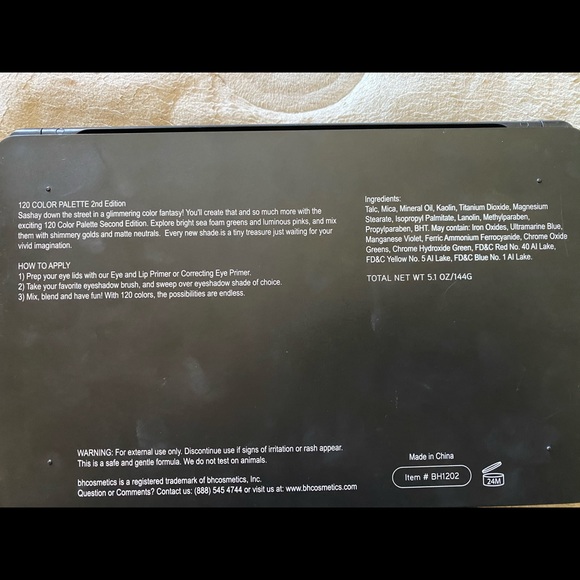 BH cosmetics 120 Eyeshadow Palette - Picture 2 of 8